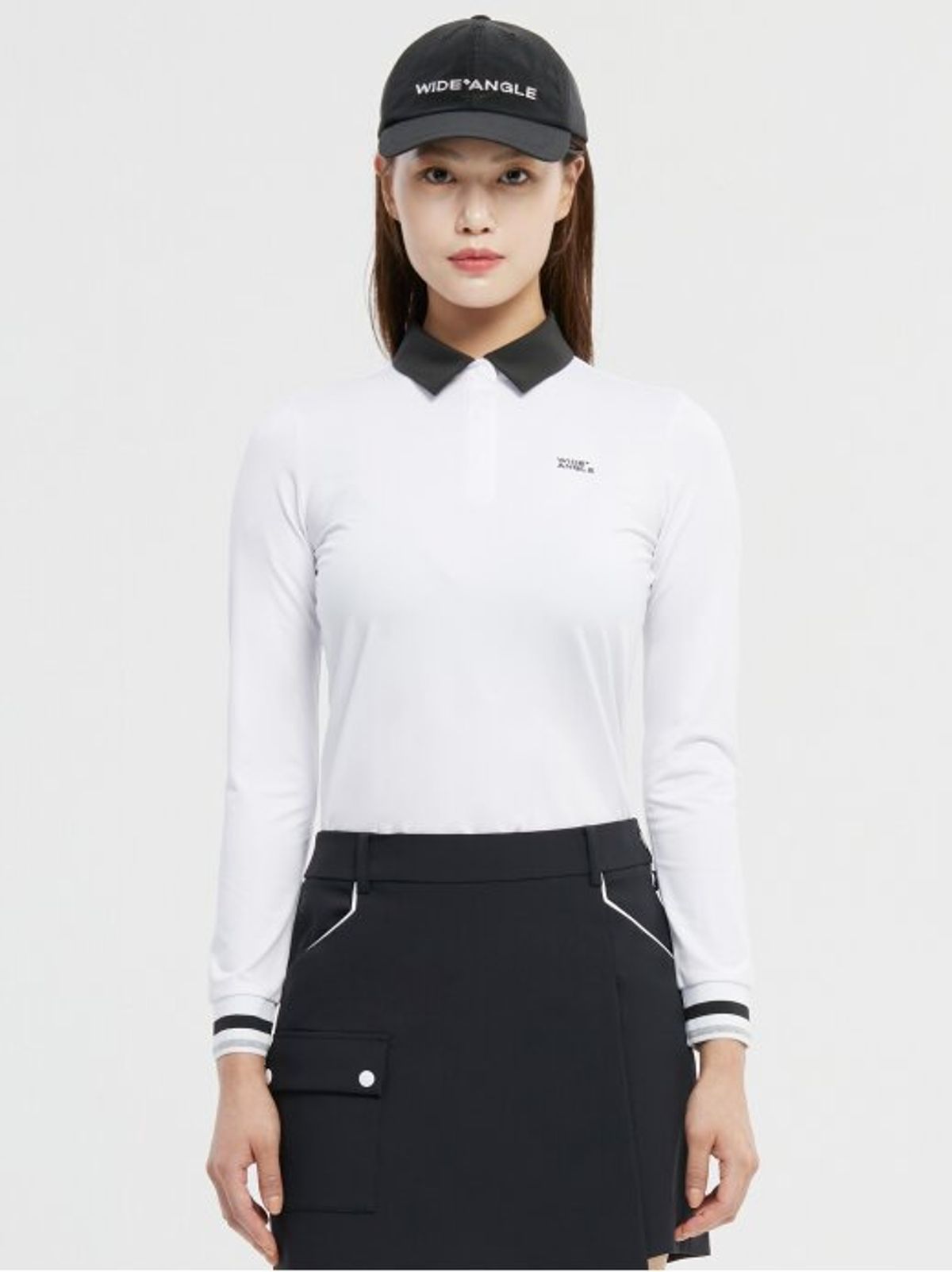 와이드앵글(WIDEANGLE) TO 에센셜 가을 폴로 티셔츠 L_Off White