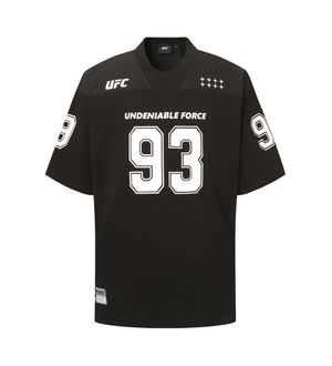 UFC 풋볼저지 오버핏 반팔 티셔츠 블랙 U2SSX2344BK
