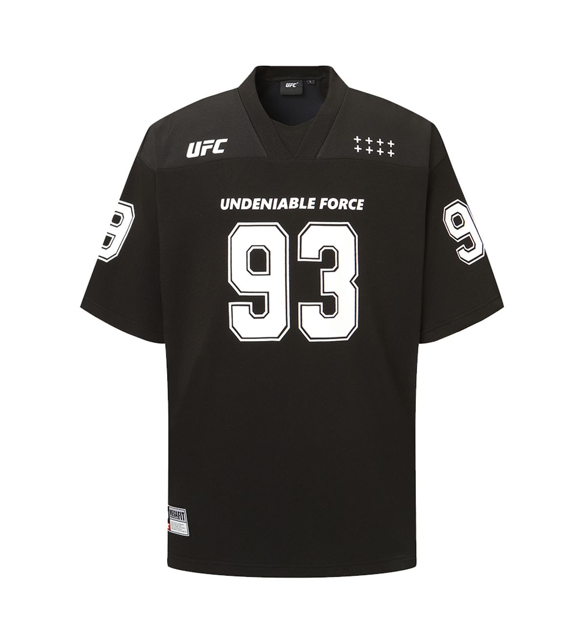 유에프씨 스포츠(UFC SPORT) UFC 풋볼저지 오버핏 반팔 티셔츠 블랙 U2SSX2344BK