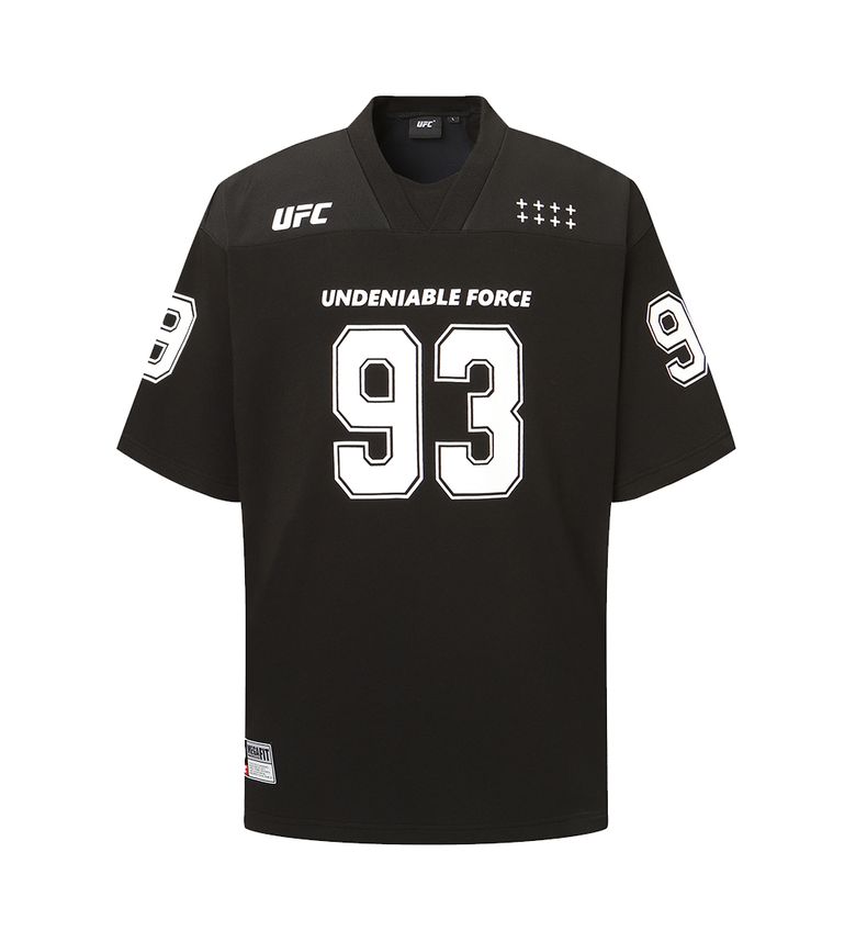UFC 풋볼저지 오버핏 반팔 티셔츠 블랙 U2SSX2344BK