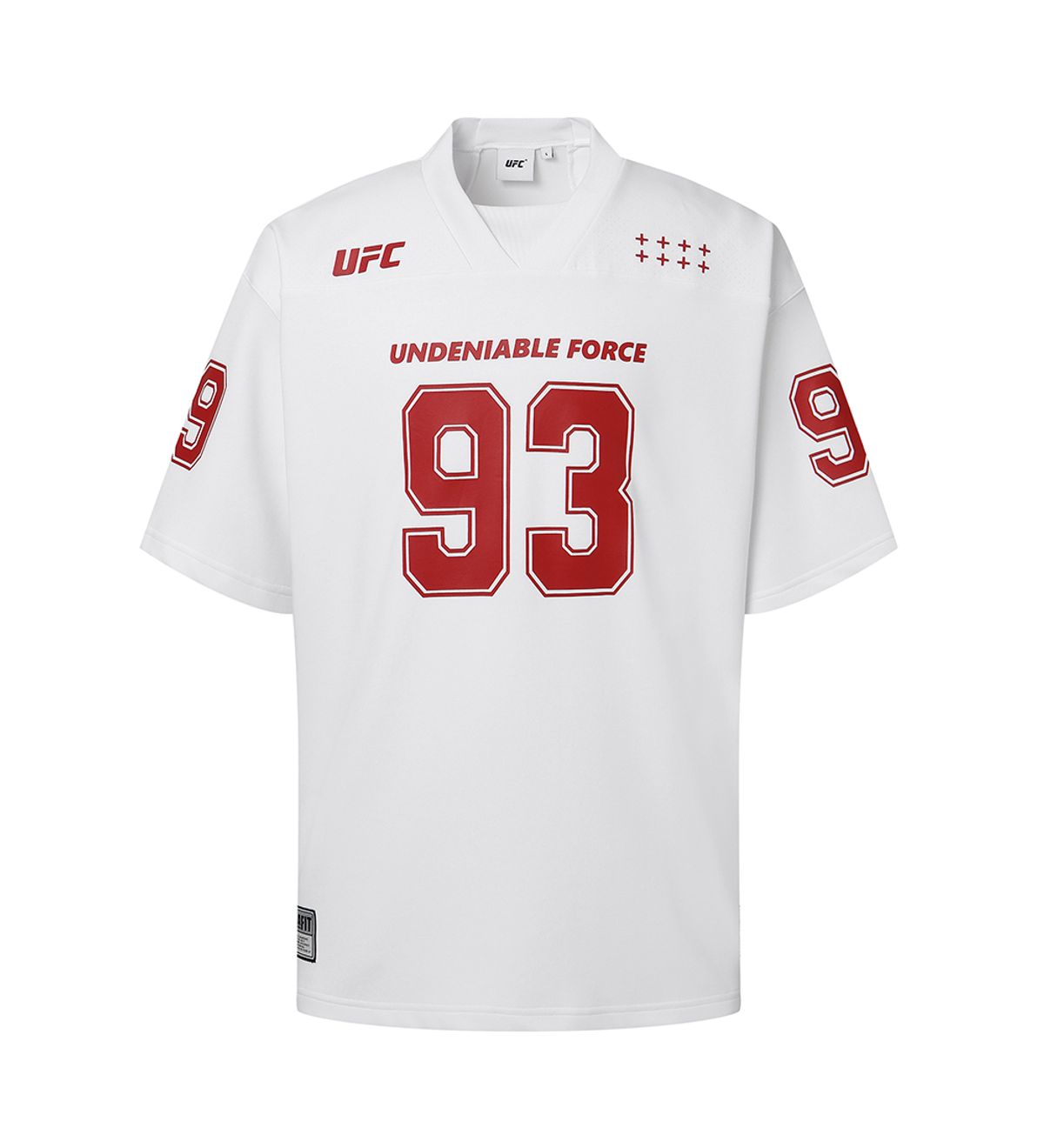 유에프씨 스포츠(UFC SPORT) UFC 풋볼저지 오버핏 반팔 티셔츠 화이트 U2SSX2344WH
