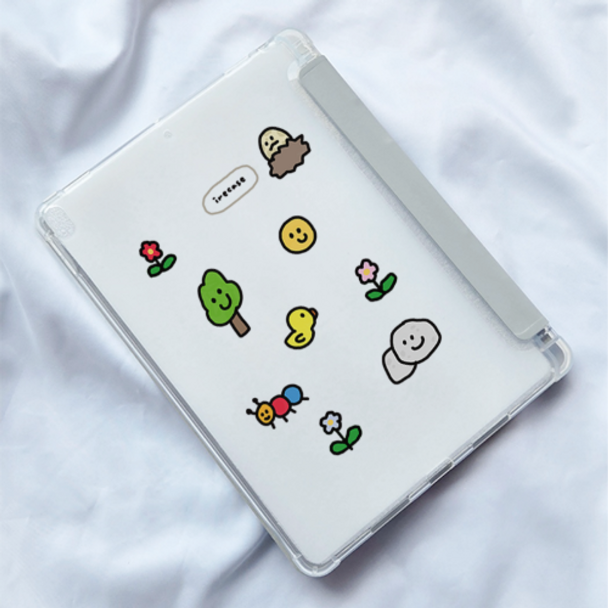 이레케이스앤굿즈(IRECASEGOODS) 포근포레스트 갤럭시탭 아이패드 애플펜슬 수납가능 풀커버 케이스