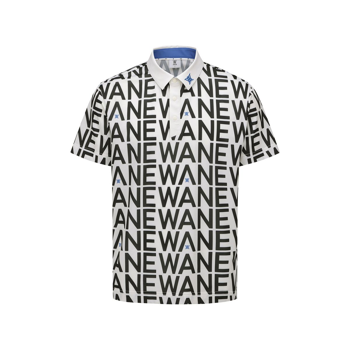 어뉴골프(ANEW GOLF) MEN SM LOGO PATTERN SHORT T-SHIRT_CR