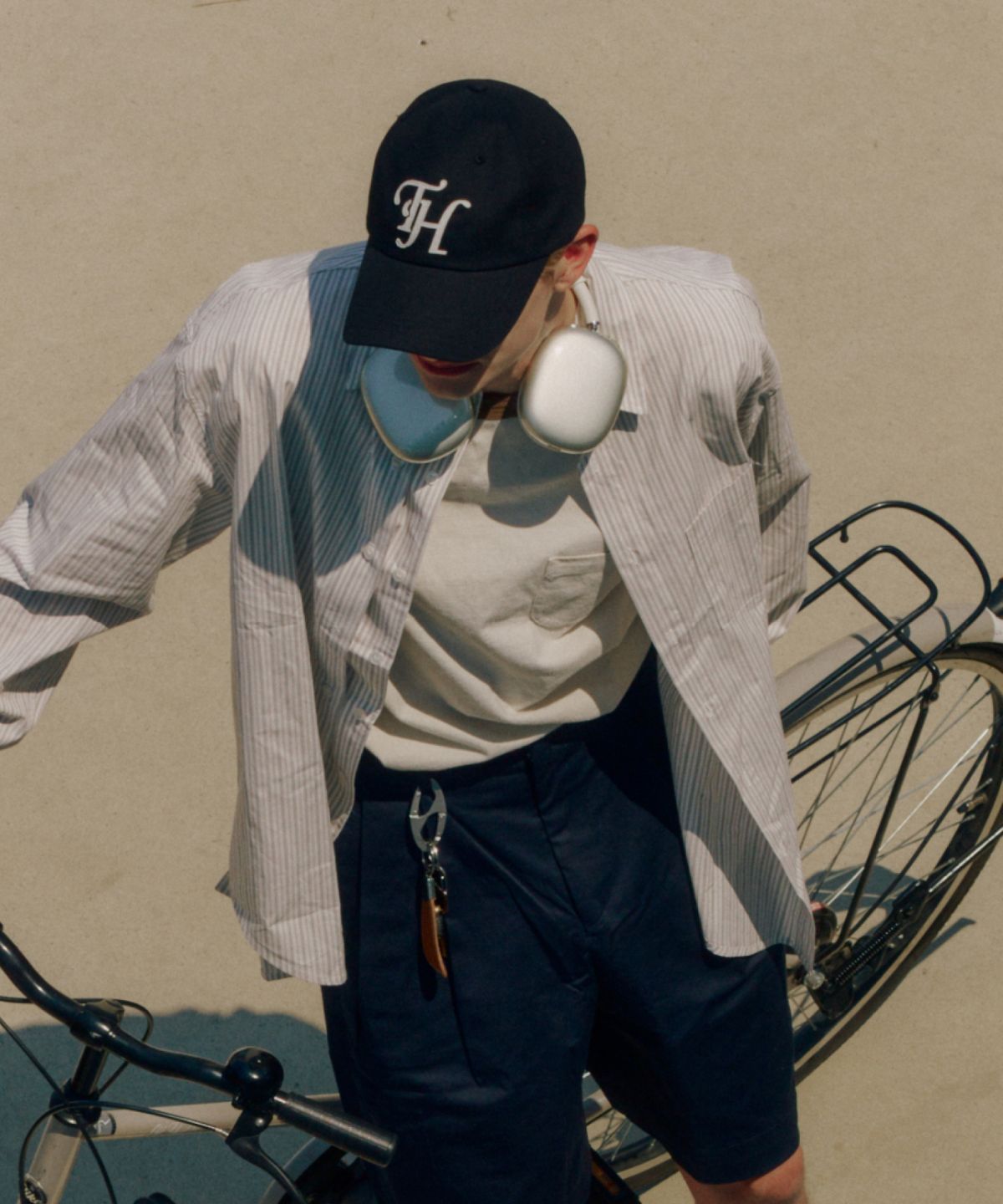 트래픽하모니(TRAFFIC HARMONY) DEEP SHAPE APPLIQUE LOGO BALLCAP_BLACK