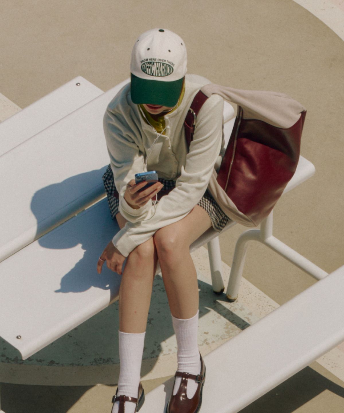 트래픽하모니(TRAFFIC HARMONY) DEEP SHAPE ROUND LOGO BALLCAP_GREEN