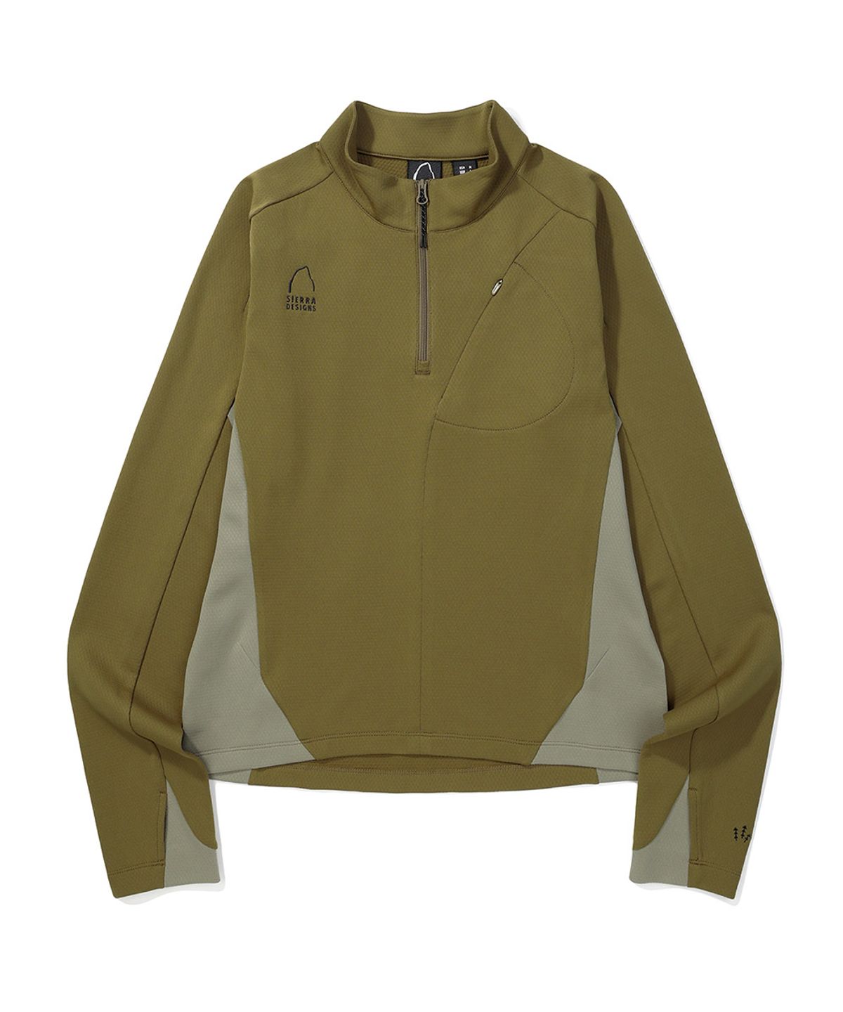 시에라디자인(SIERRA DESIGNS) W) 로사(ROSA) 델타픽 하프 집업 롱 슬리브 KHAKI