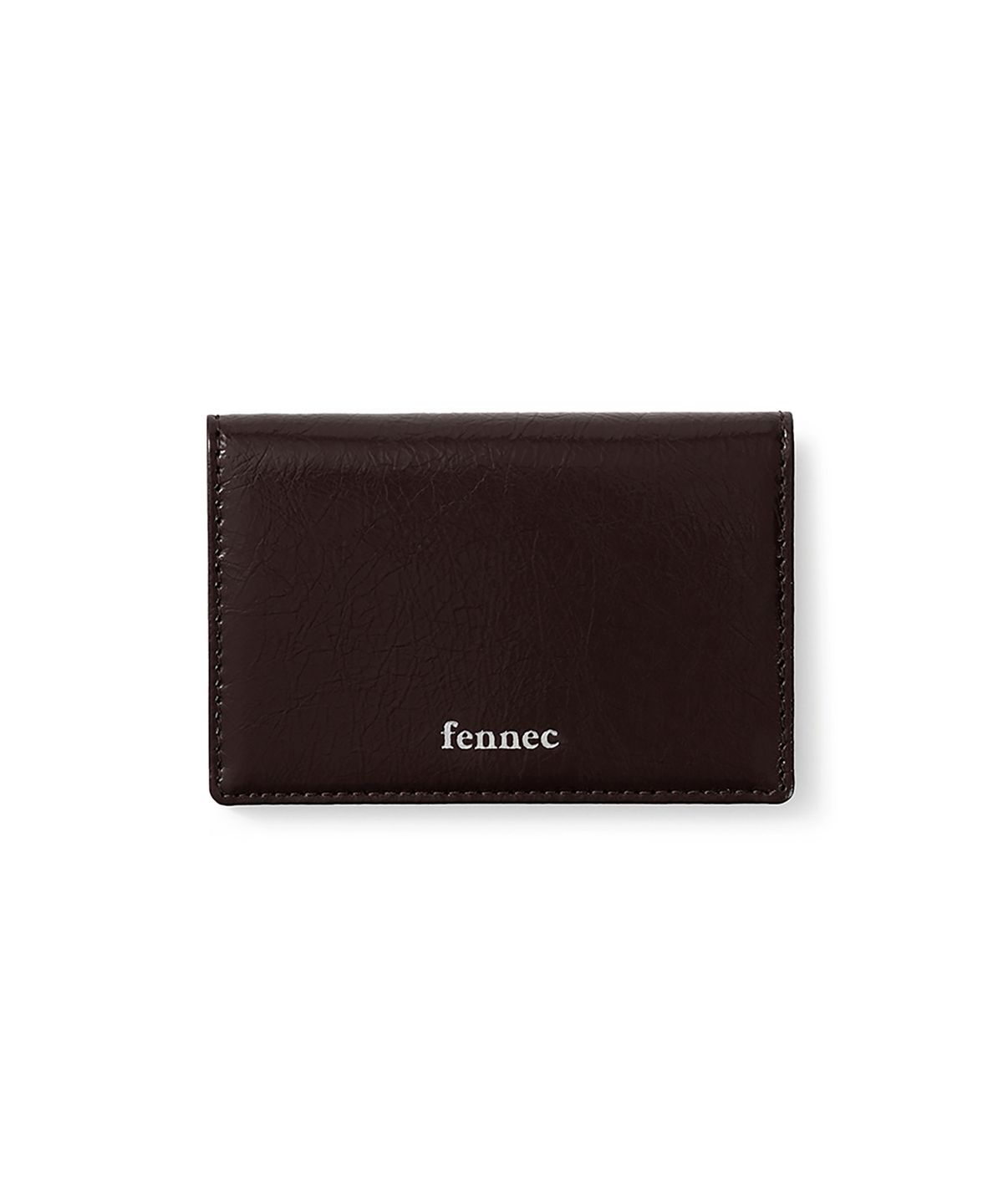 페넥(FENNEC) CRINKLE SOFT CARD CASE - ESPRESSO