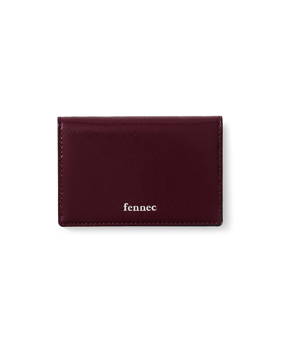 페넥(FENNEC) CRINKLE SOFT CARD CASE - DEEP CHERRY