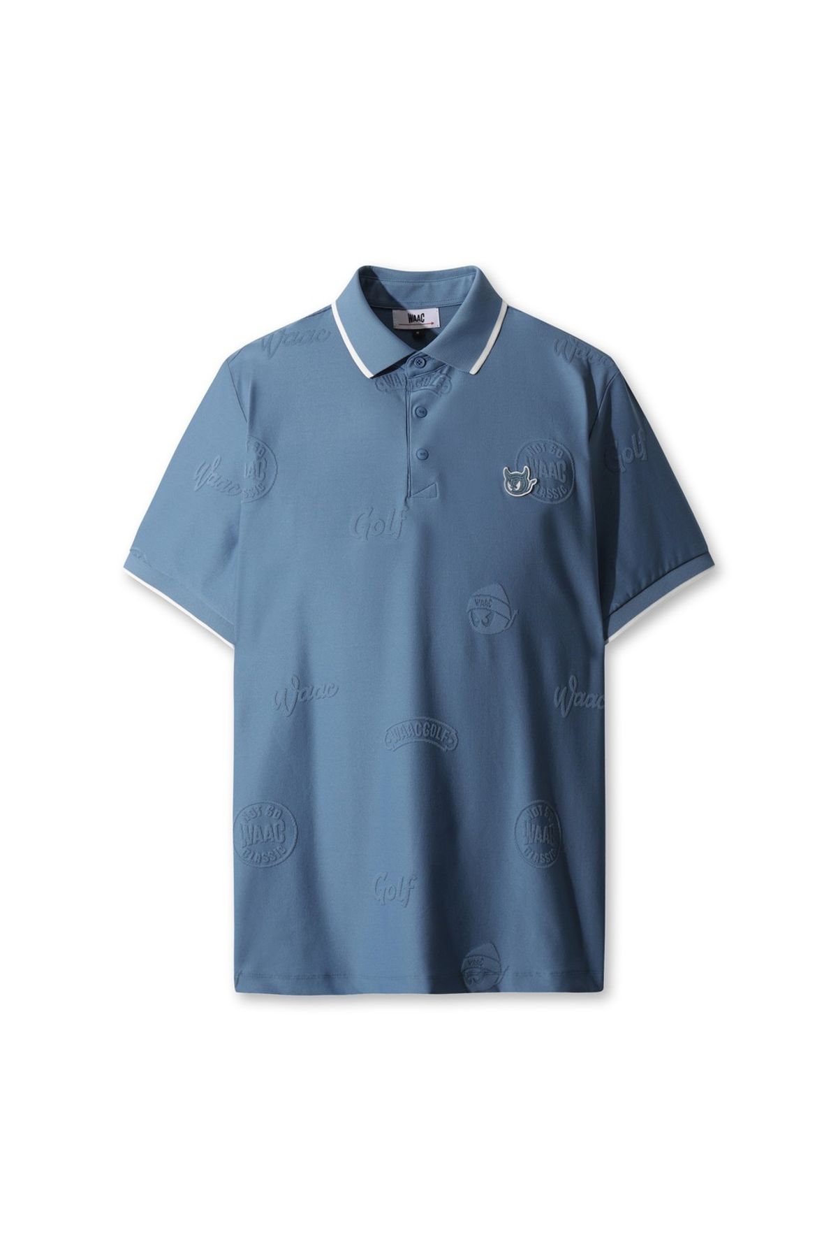 왁(WAAC) Men Embossed WAACKY Polo WMTCA25602BUX