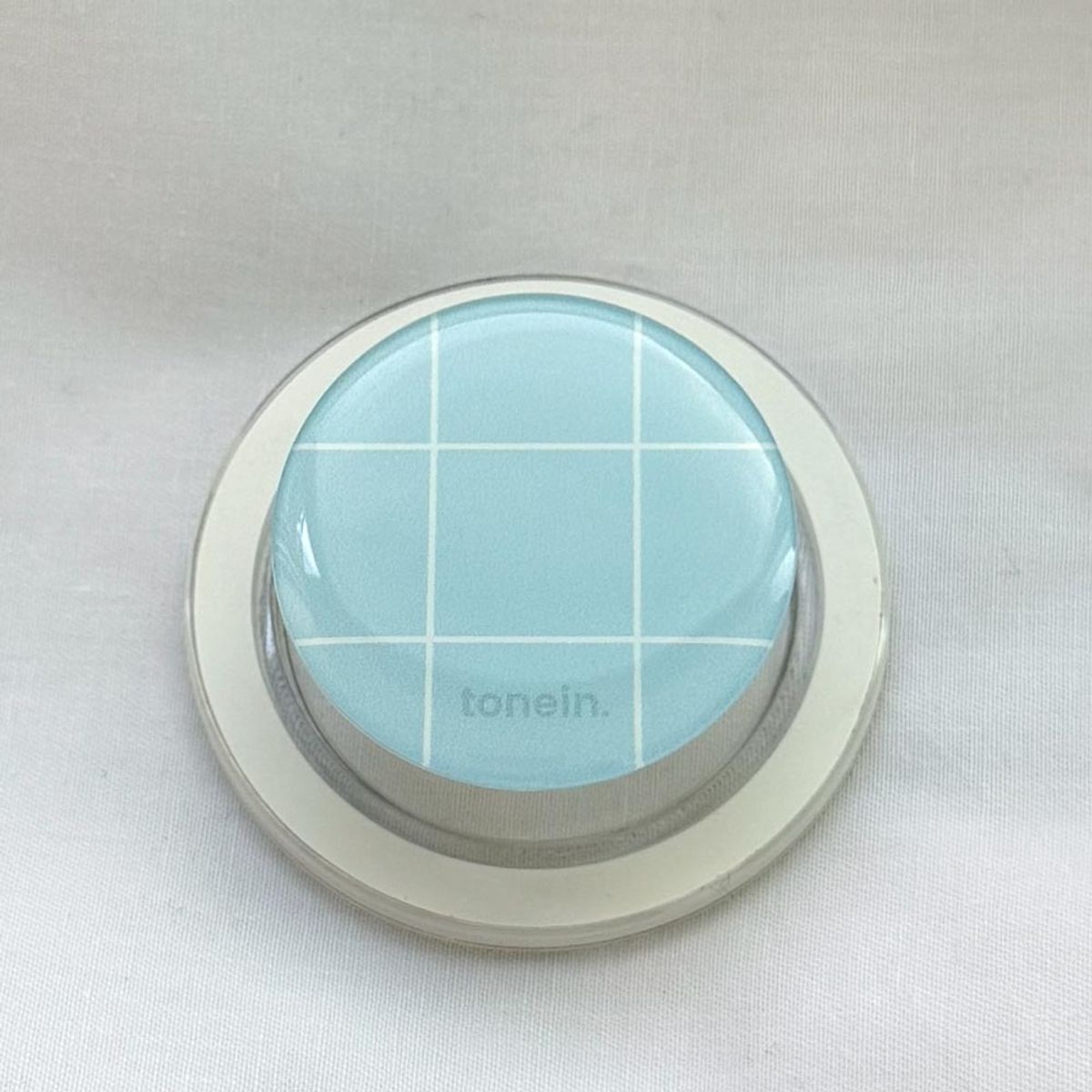 에이쓰리비쓰리(A3B3) [맥세이프 에폭시 톡 ] Tonein Light Blue Check Pattern 라이트 블루 체크 패턴