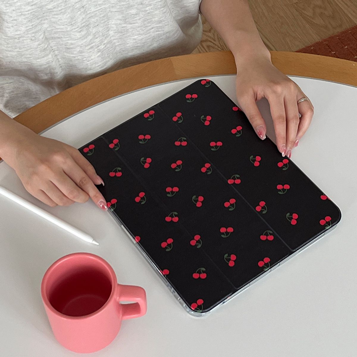 더나인몰(THE NINEMALL) mini cherry pattern [아이패드 케이스]