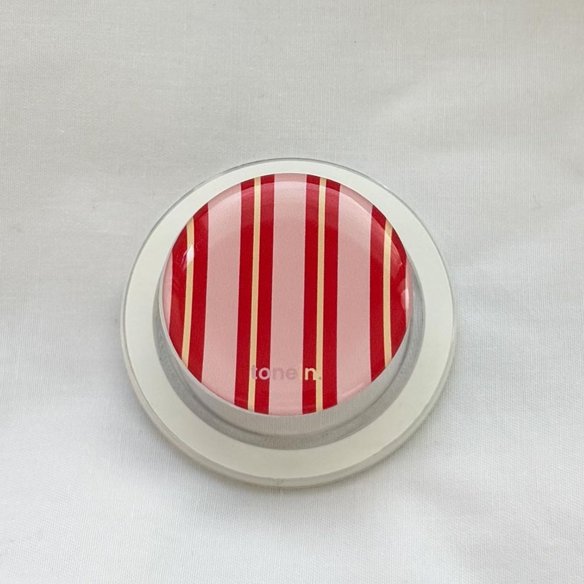 에이쓰리비쓰리(A3B3) [맥세이프 에폭시 톡 ] Tonein Stripe Frame Cherry Red 스트라이프 프레임 체리 레드