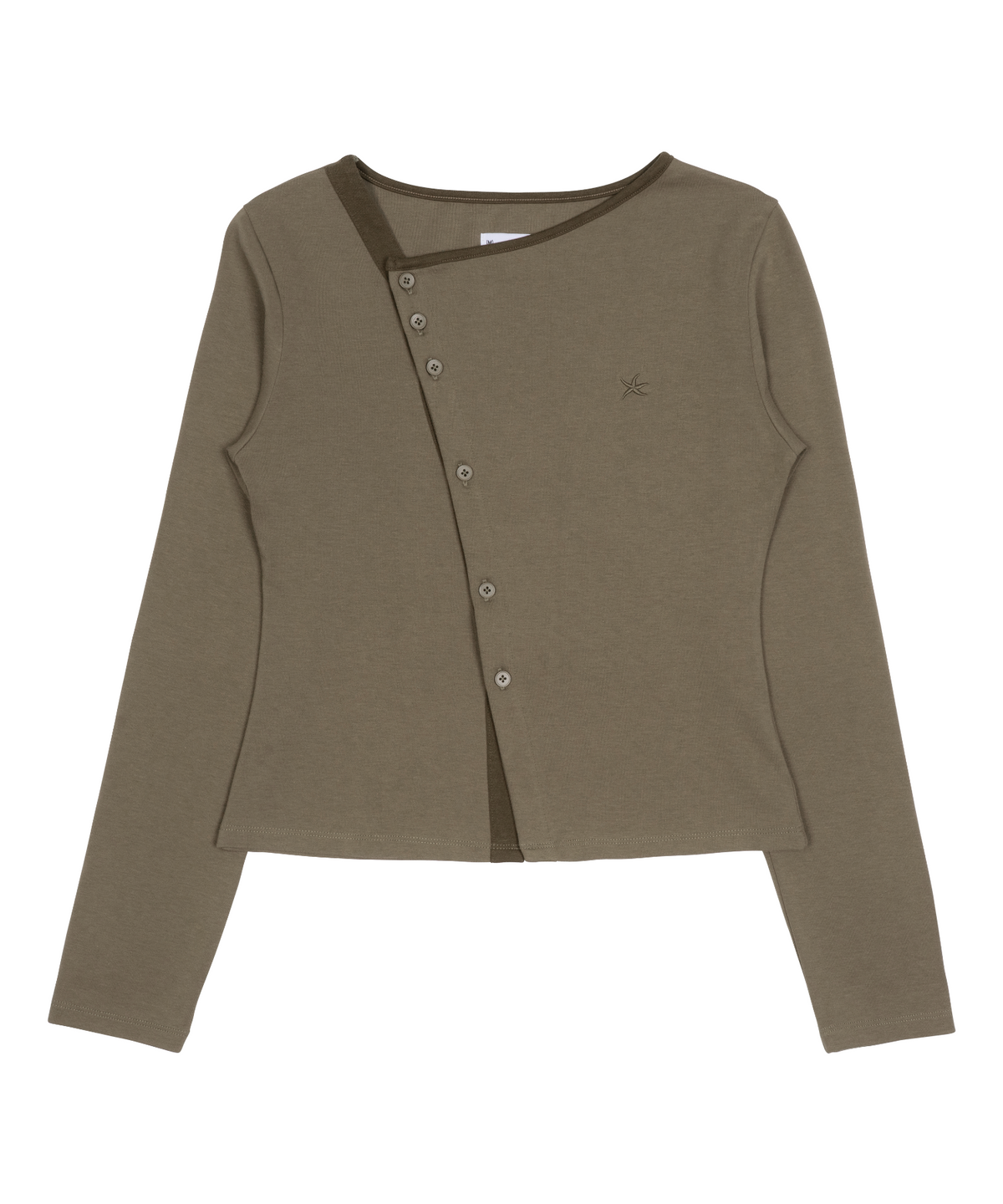 더콜디스트모먼트(THE COLDEST MOMENT) TCM twist button long sleeve (brown)