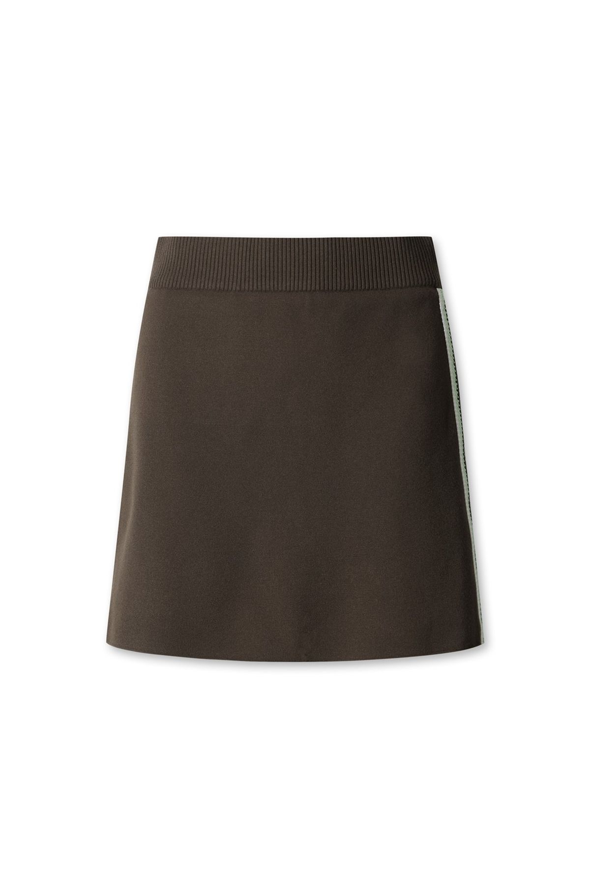 왁(WAAC) Women Multi Stripe Knit Skirt WWWAA25627BRX