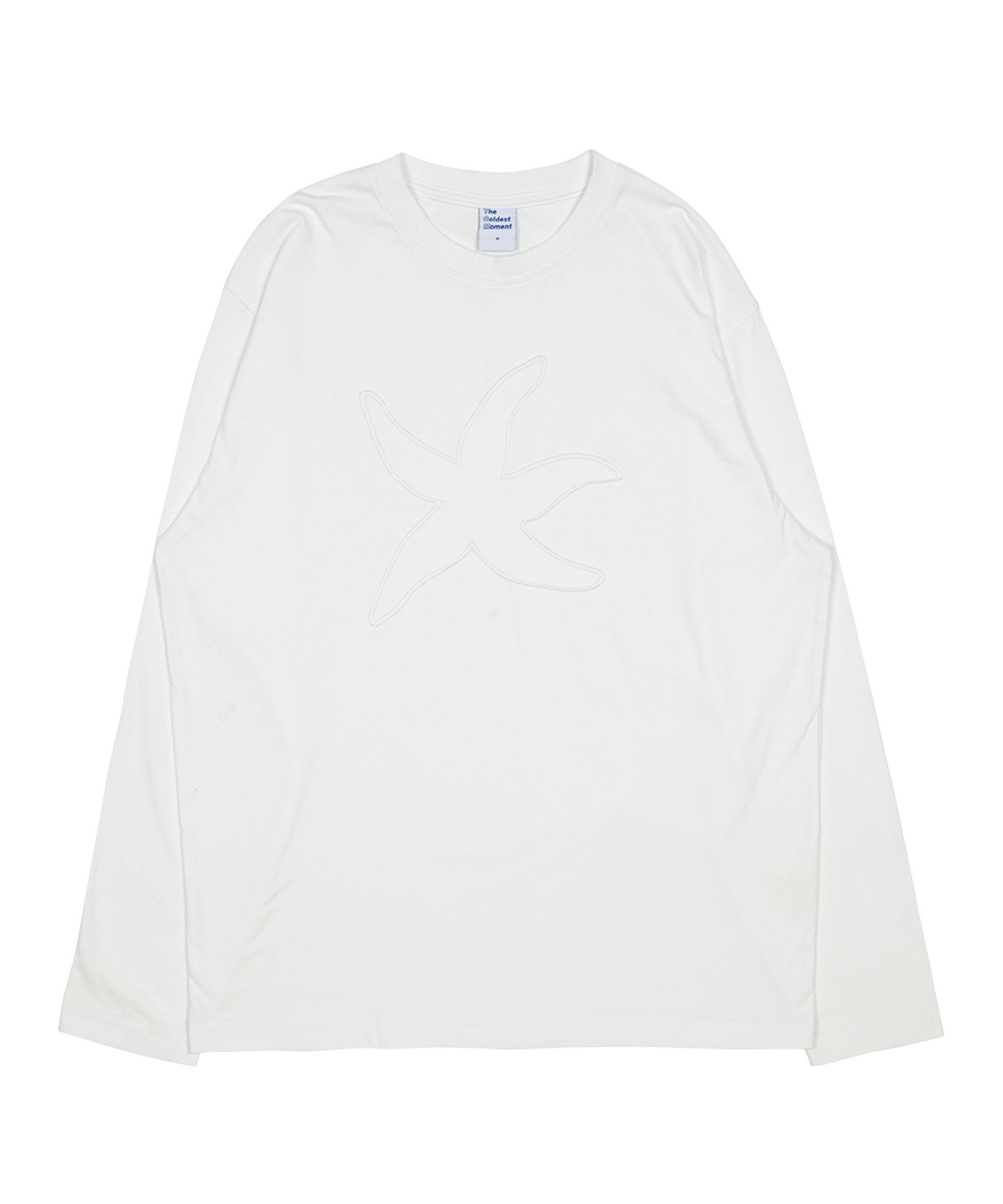 더콜디스트모먼트(THE COLDEST MOMENT) TCM vintage logo long sleeve (white/ivory)