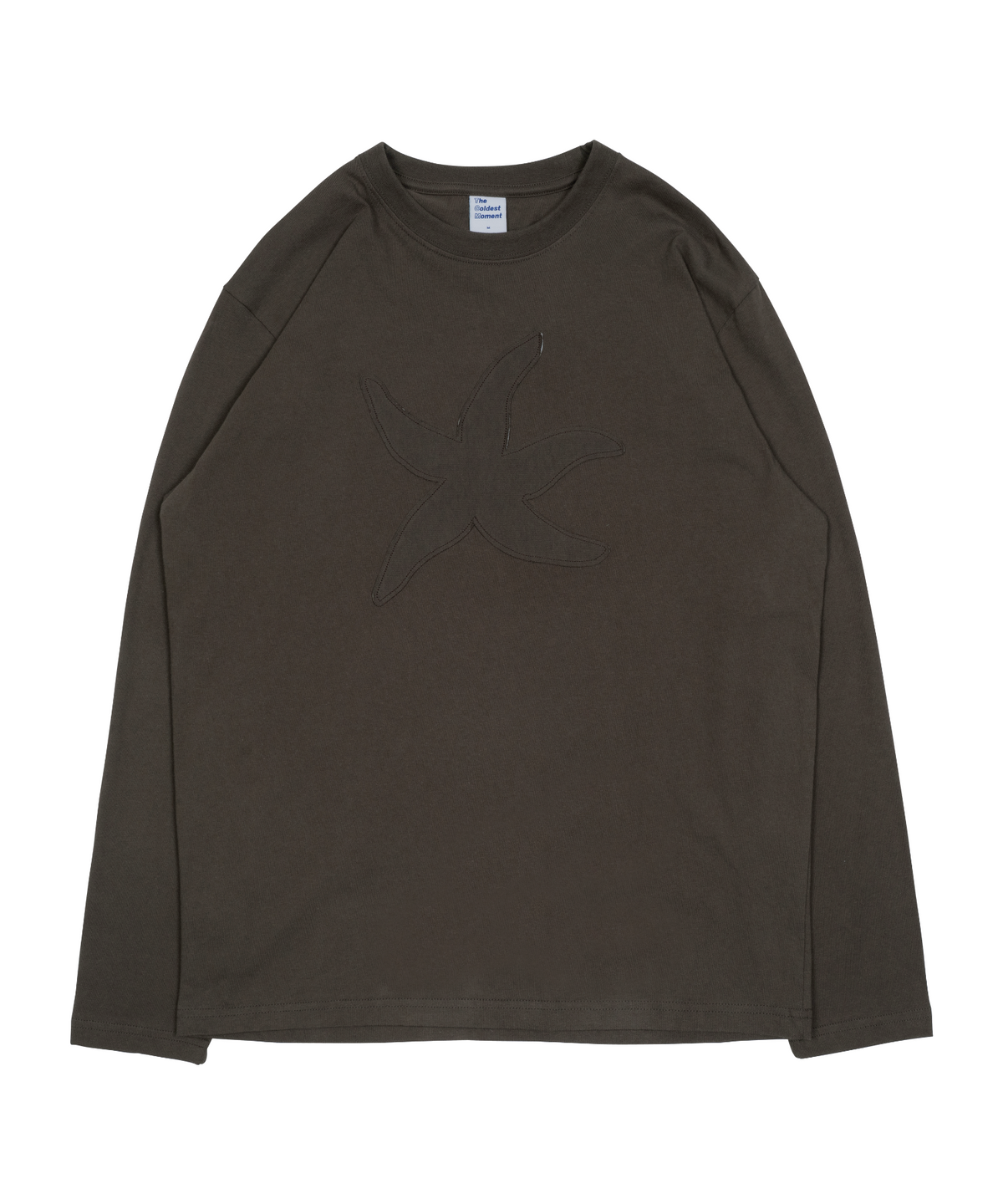 더콜디스트모먼트(THE COLDEST MOMENT) TCM vintage logo long sleeve (brown)