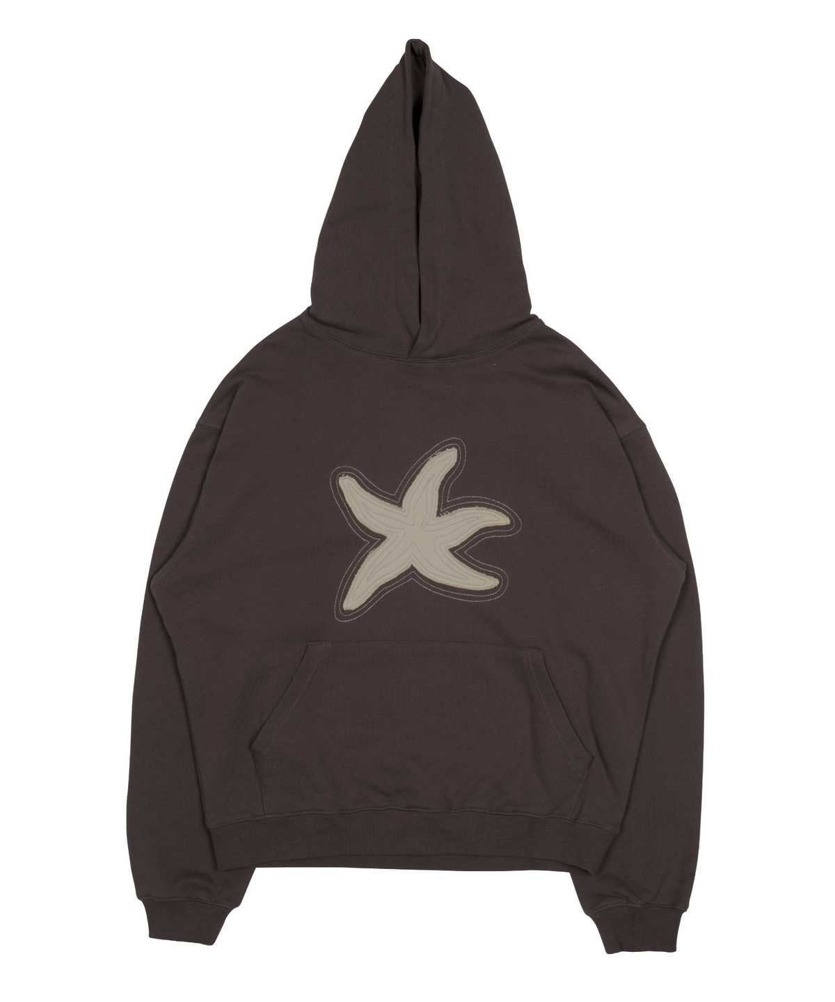 더콜디스트모먼트(THE COLDEST MOMENT) TCM starfish contour hoodie (brown)