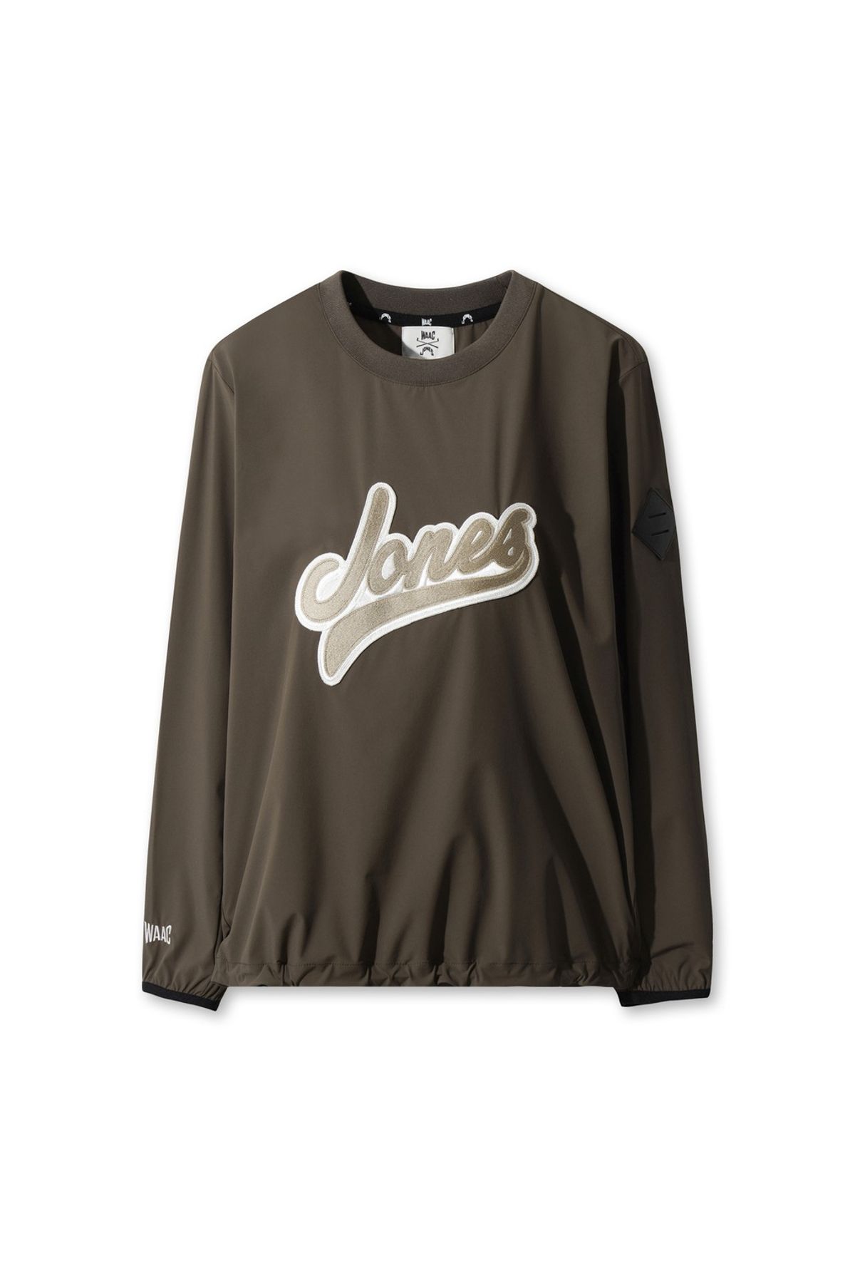 왁(WAAC) [WAAC X JONES] Women’s Curved Logo Pullover WWUAA25670BRX