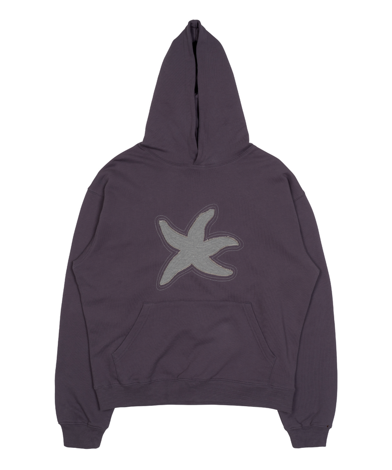 TCM starfish contour hoodie (purple)
