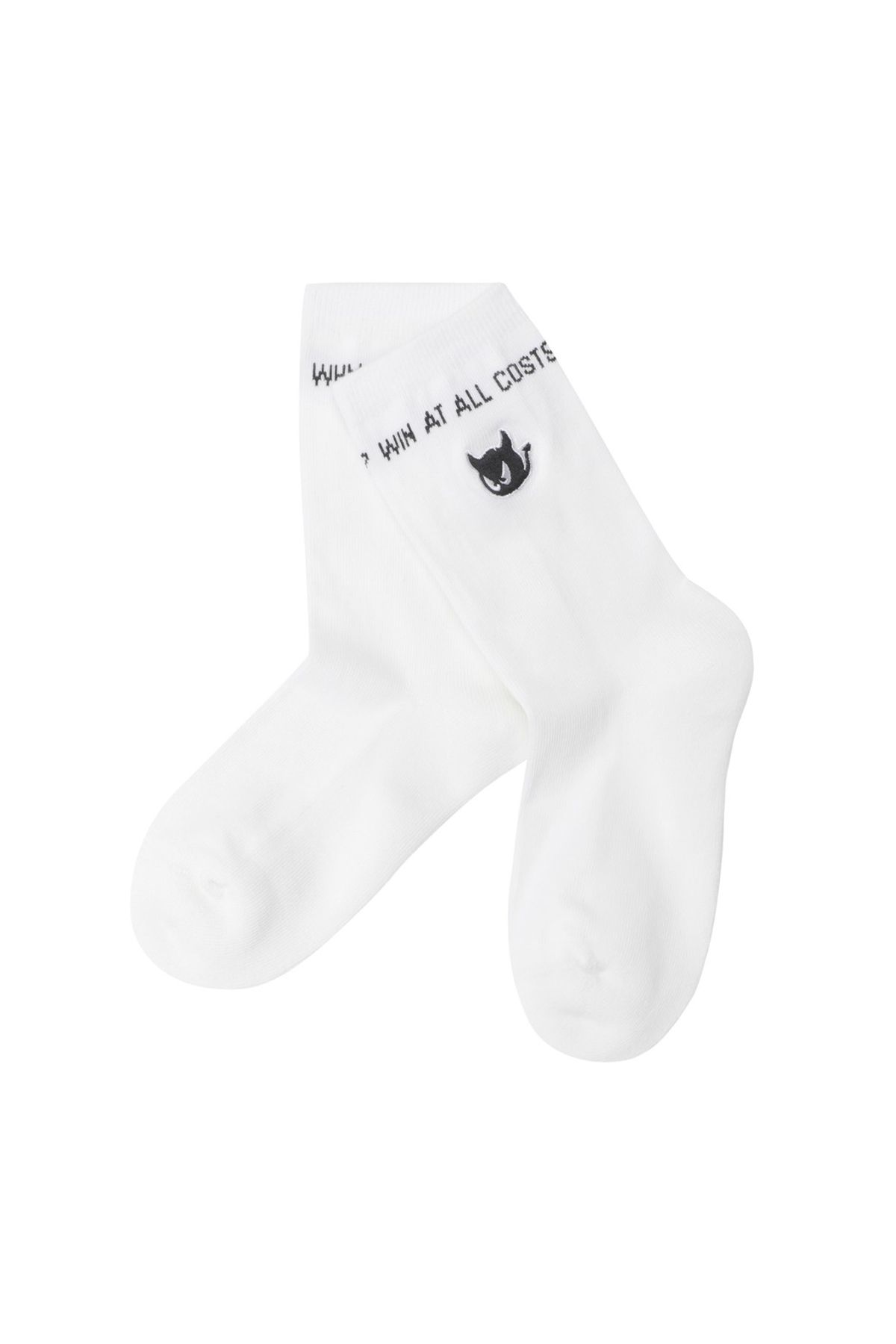 왁(WAAC) Women Slogan Socks WGLCX25611WHX