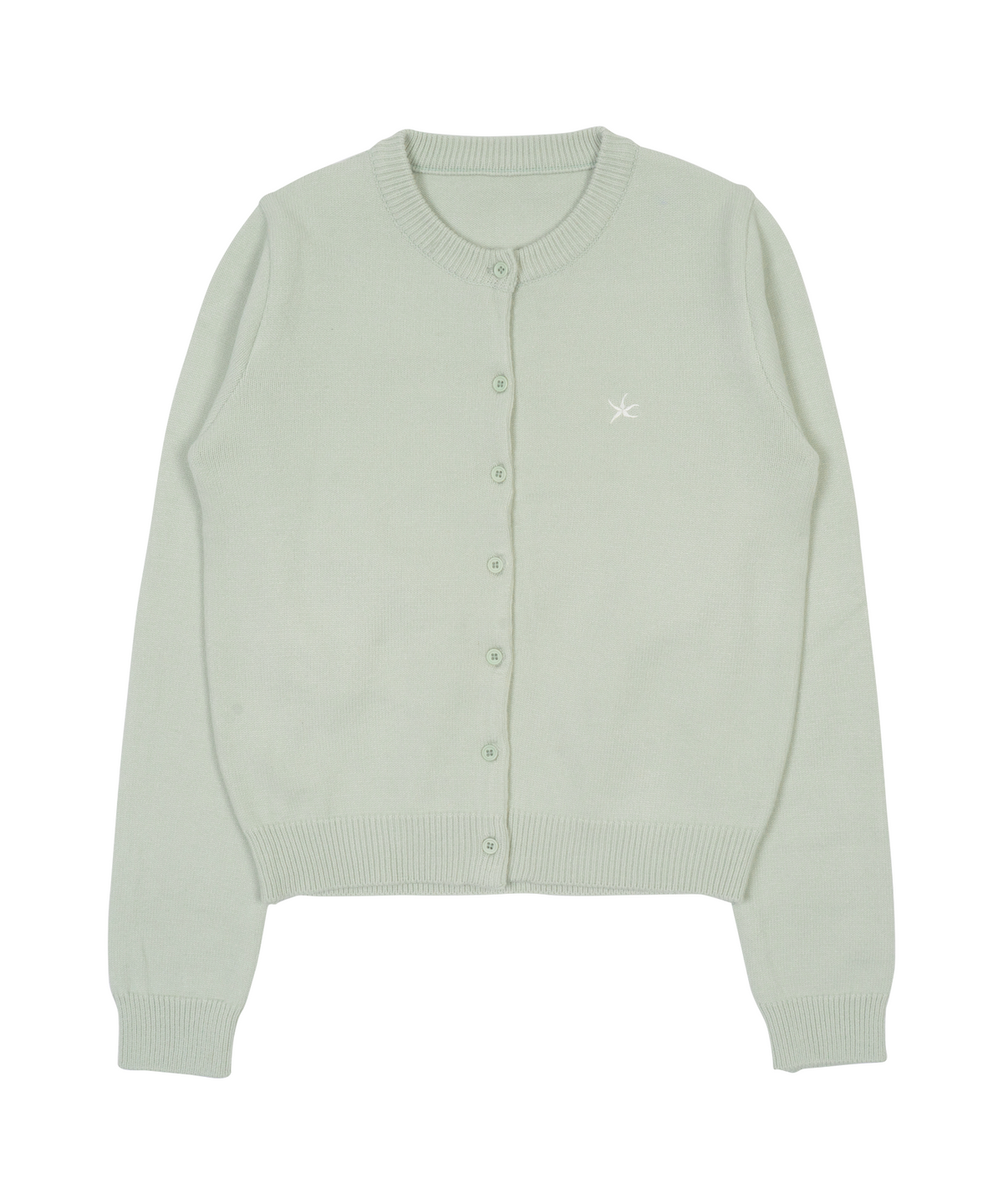 더콜디스트모먼트(THE COLDEST MOMENT) TCM mini logo knit cardigan (mint)