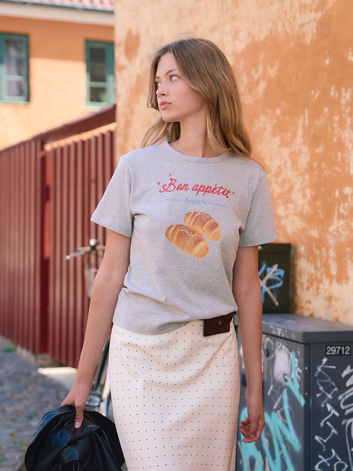 랭앤루(LANGNLU) DEJEUNER T-Shirts(데쥬네)_GREY