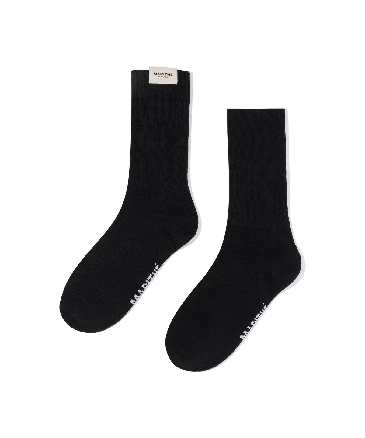 마리떼 프랑소와 저버(MARITHÉ + FRANҪOIS GIRBAUD) W REGULAR LOGO SOCKS black