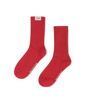 W REGULAR LOGO SOCKS red