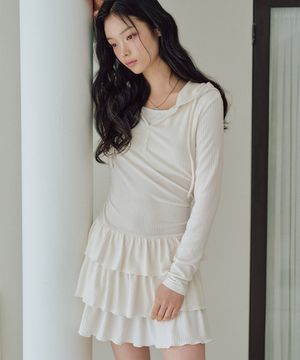 에바 레이어드 튜튜 원피스 [IVORY]