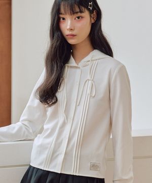 베일리 링클 프리 후드 셔츠 [WHITE]