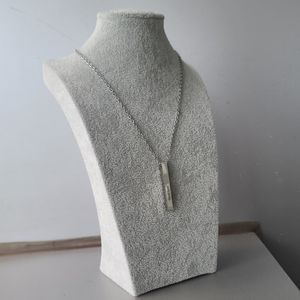 직사각형 펜던트 서지컬스틸 목걸이  응원문구 각인