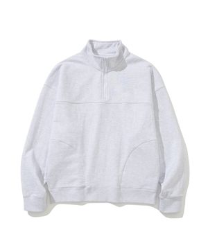 VINTAGE HALF NECK ZIP-UP SWEAT SHIRT #1