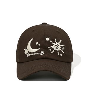 웨더 아이콘 볼캡 브라운