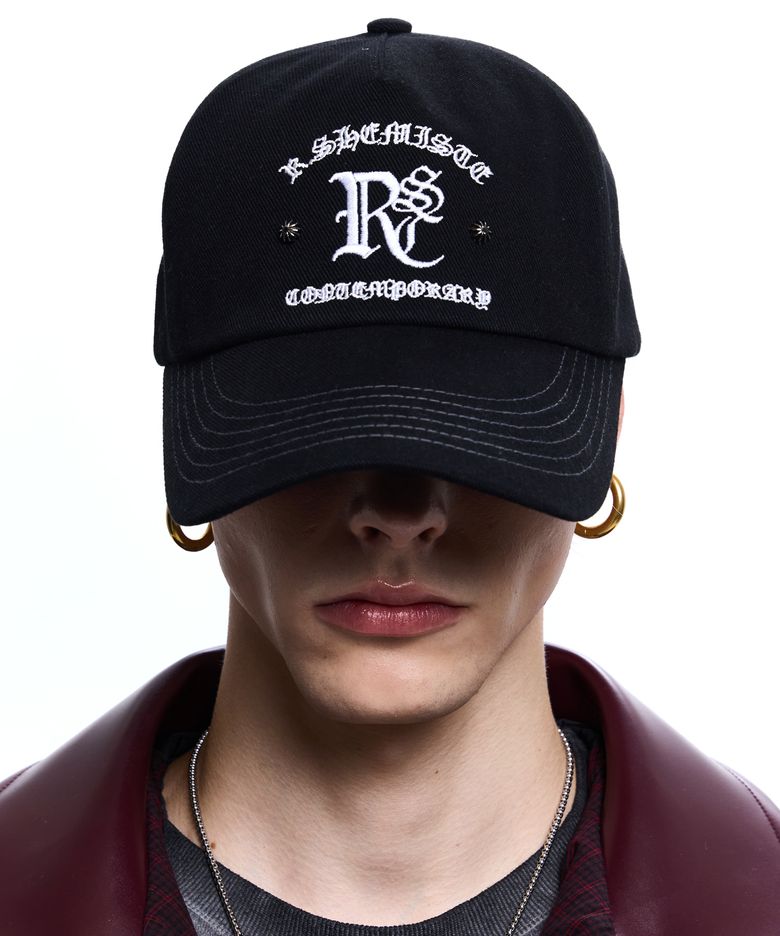LOGO WESTERN BALL CAP - BLACK
