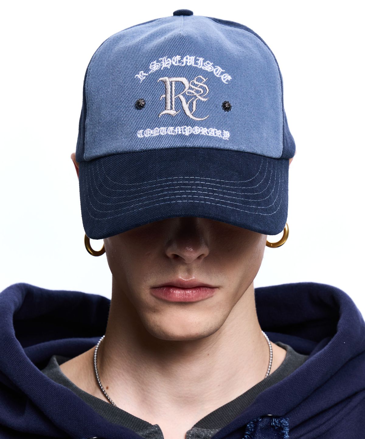 알에스에스씨(RSSC) LOGO WESTERN BALL CAP - NAVY/BLUE