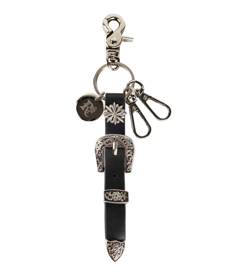 WESTERN BELT 2WAY KEYRING - BLACK