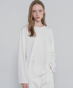 A3553 에센셜 롱 슬리브_White
