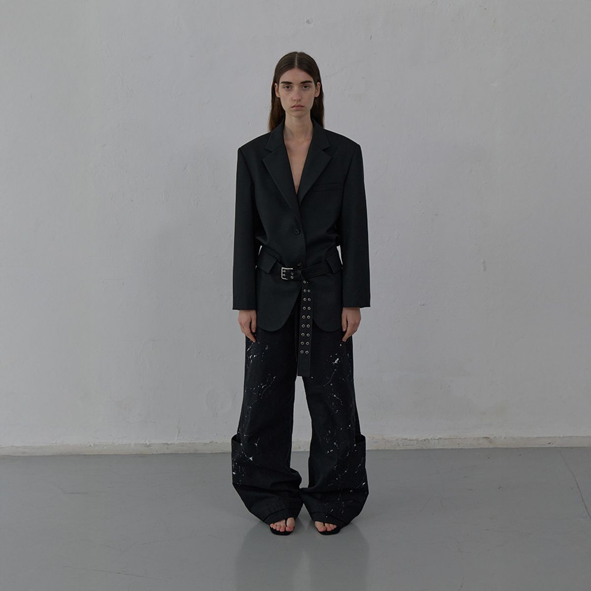 엘씨디씨티엠(LCDC™) OVERSIZED TAILORED JACKET (BLACK)