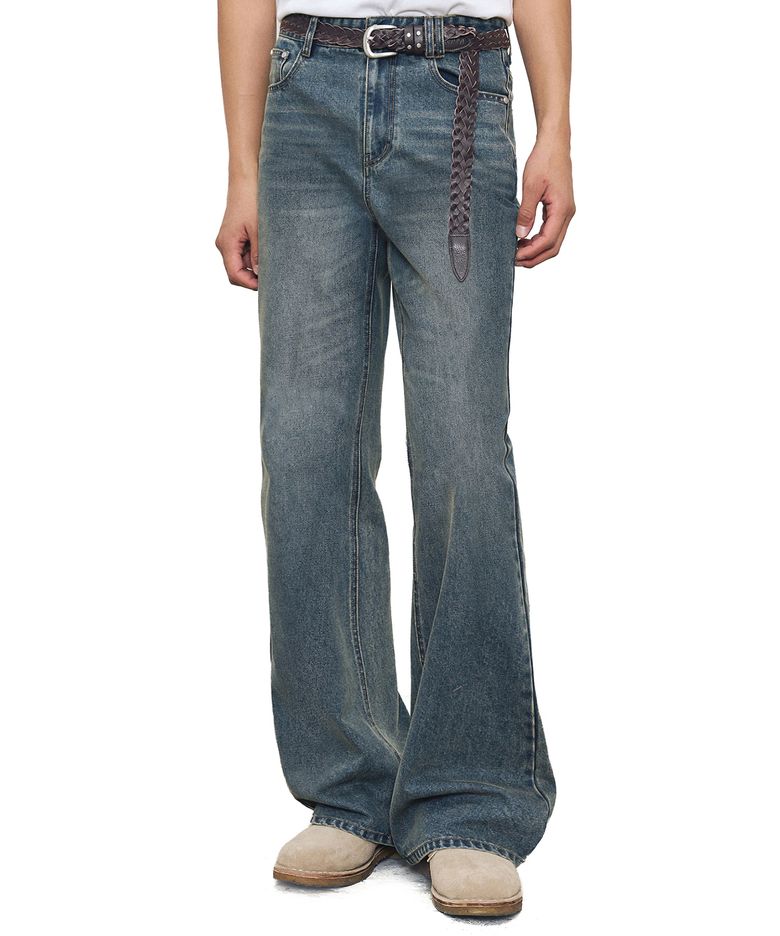 Loose Flared Jeans DCPT066Blue