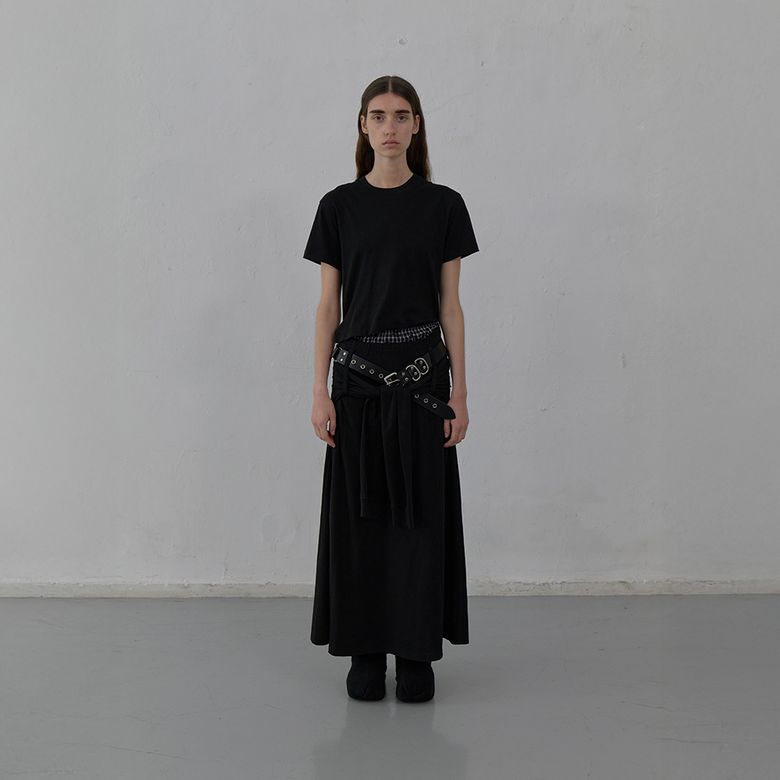 TIED WAIST DRESS (BLACK)