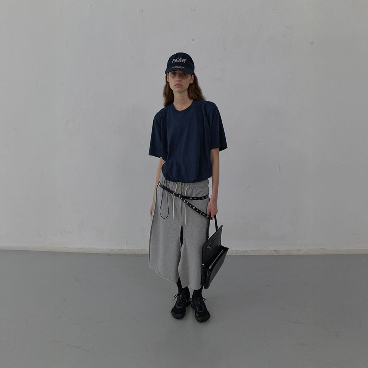 엘씨디씨티엠(LCDC™) RAW CUT DETAIL JERSEY SKIRT (MELANGE GREY)