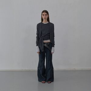 POCKET DETAIL TROUSERS (DARK GREY)