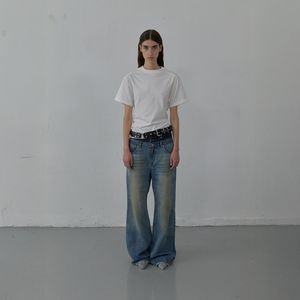 DOUBLE WAIST DENIM (BLUE)