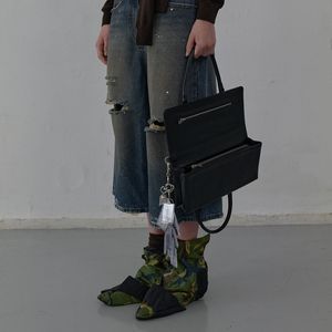 TWO-WAY SQUARE BAG (BLACK)