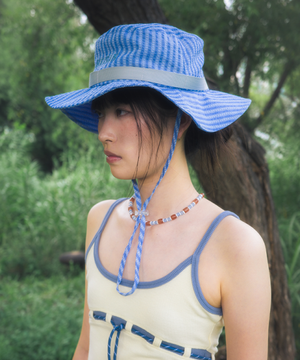 시어서커 사파리햇 스카이