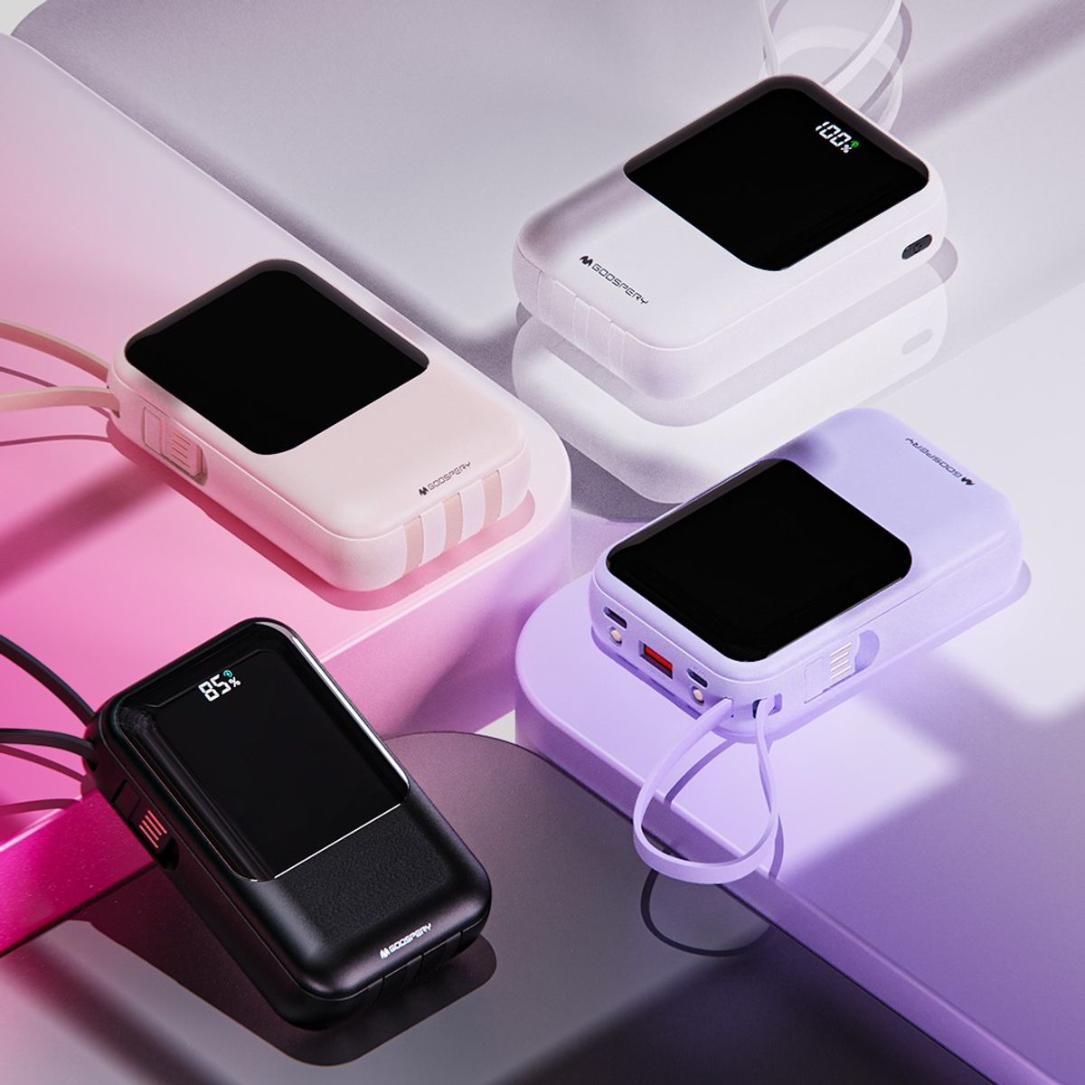 구스페리(GOOSPERY) 고속충전 일체형 미니 보조배터리 10000mAh PD 22.5W