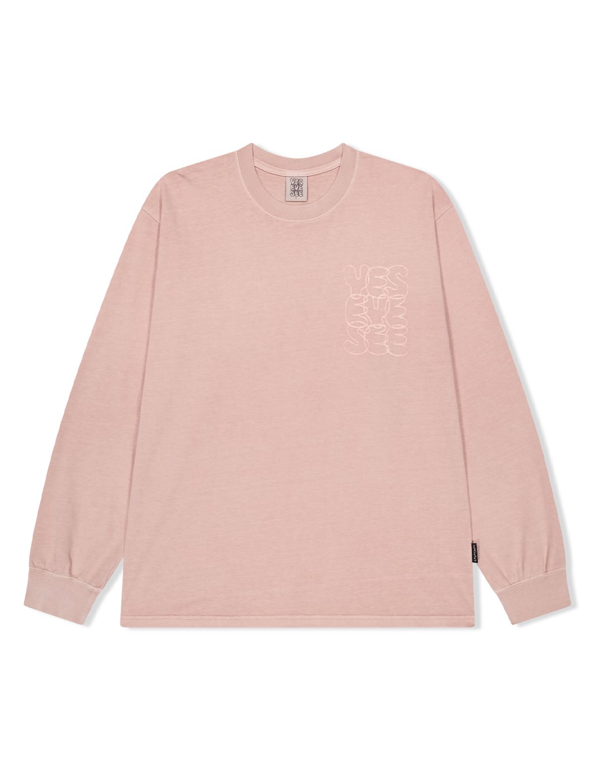 예스아이씨(YESEYESEE) C-Logo Pigment L/S Pink