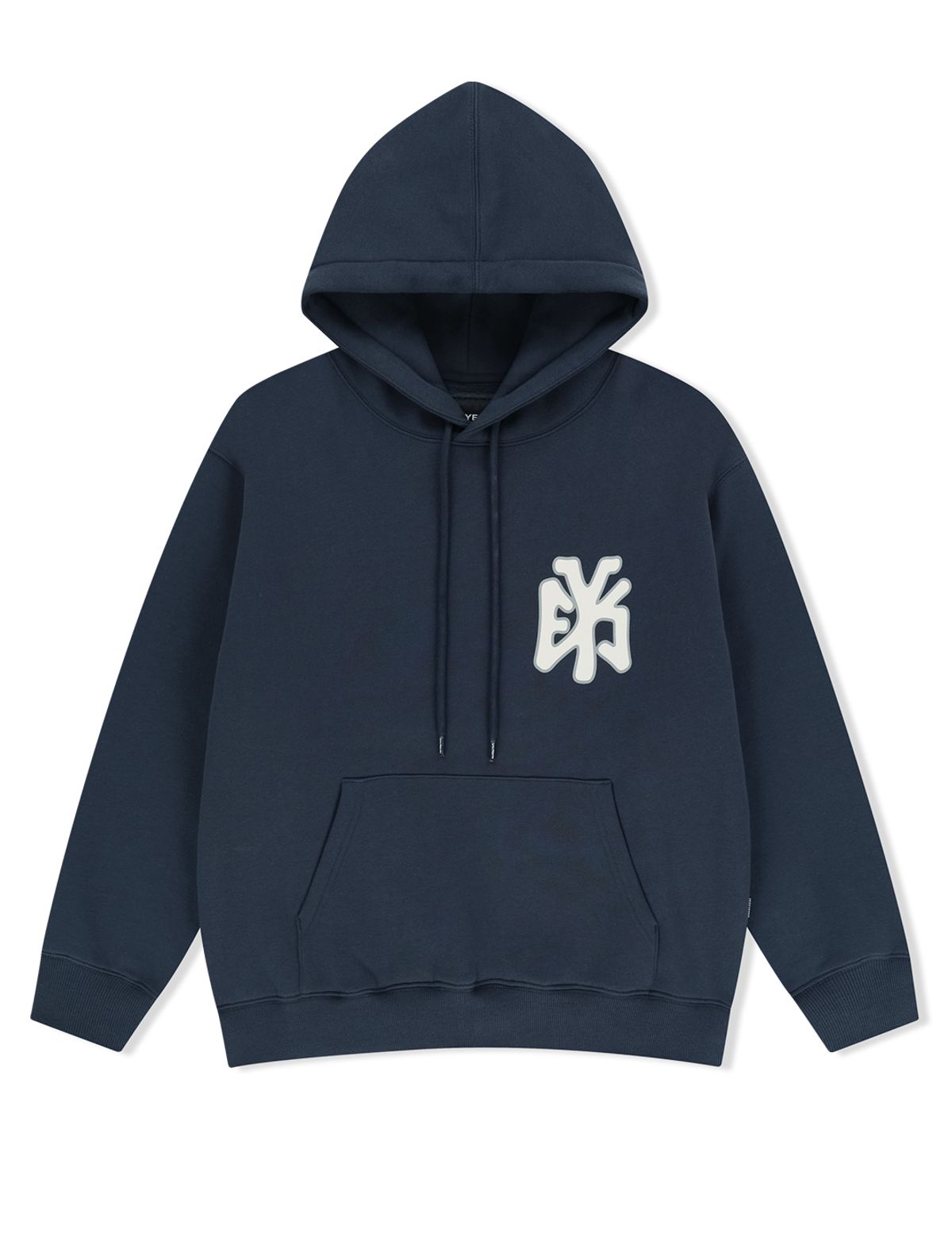 예스아이씨(YESEYESEE) Y.E.S Athlete Logo Hoodie Light Navy