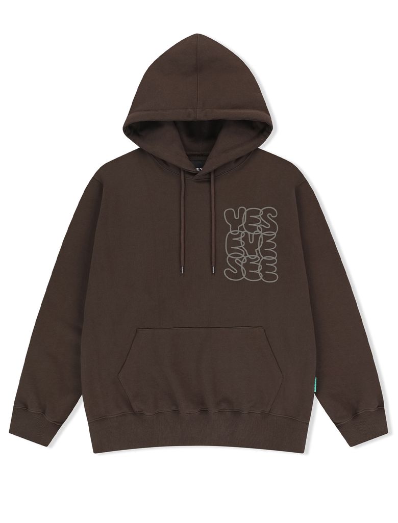 C-Logo Hoodie Dark Brown