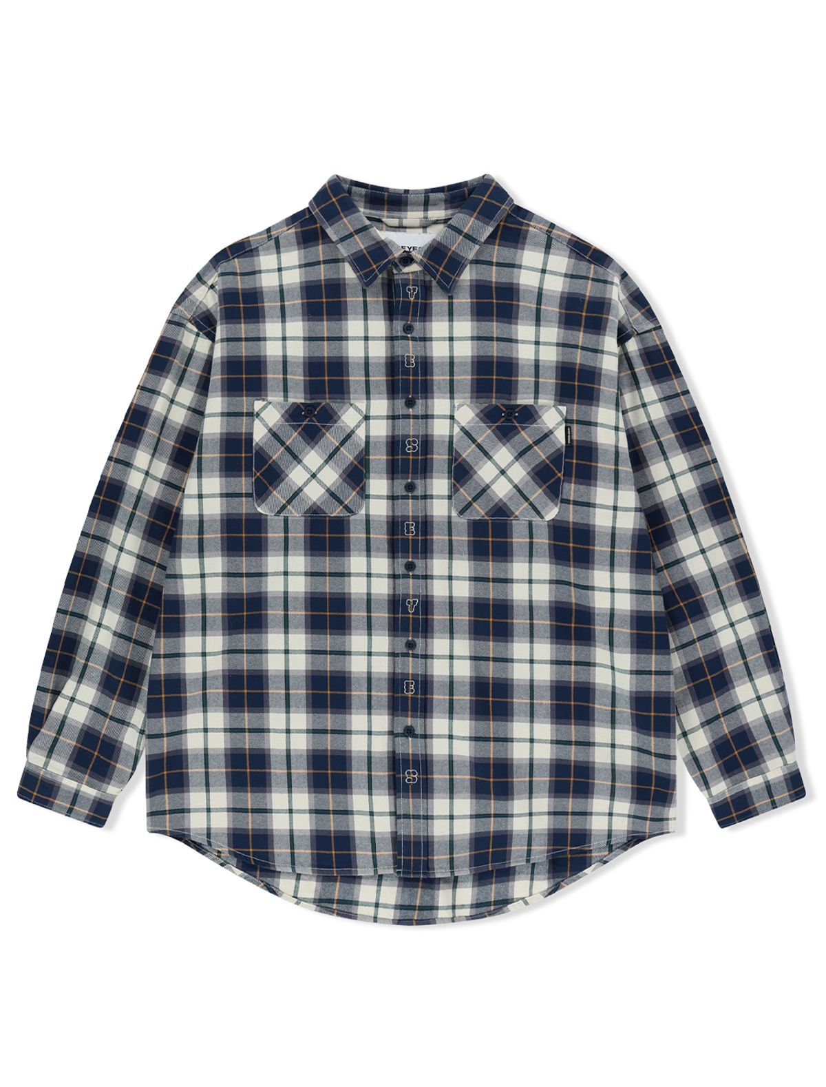 예스아이씨(YESEYESEE) Plop Check Shirt Blue